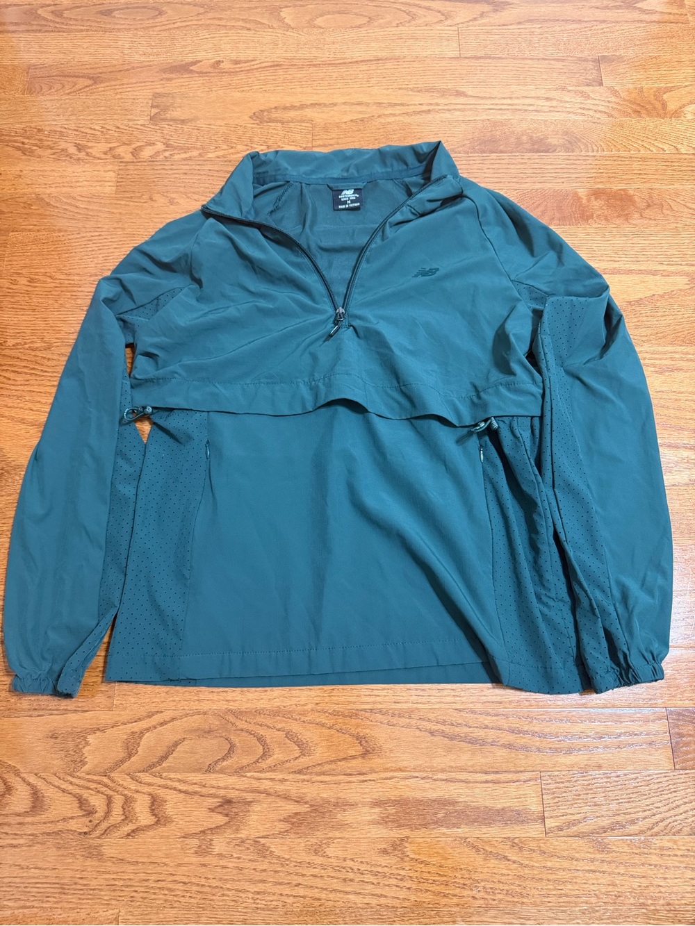Green Half-Zip Windbreaker Jacket